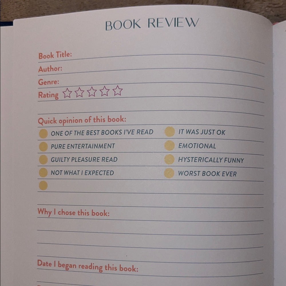 Book Lovers Journal - Colorful Design - Picture 3 of 6
